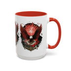 Red Eagle Emblem Accent Coffee Mug | Patriotic Eagle Design - 250 USA Celebration