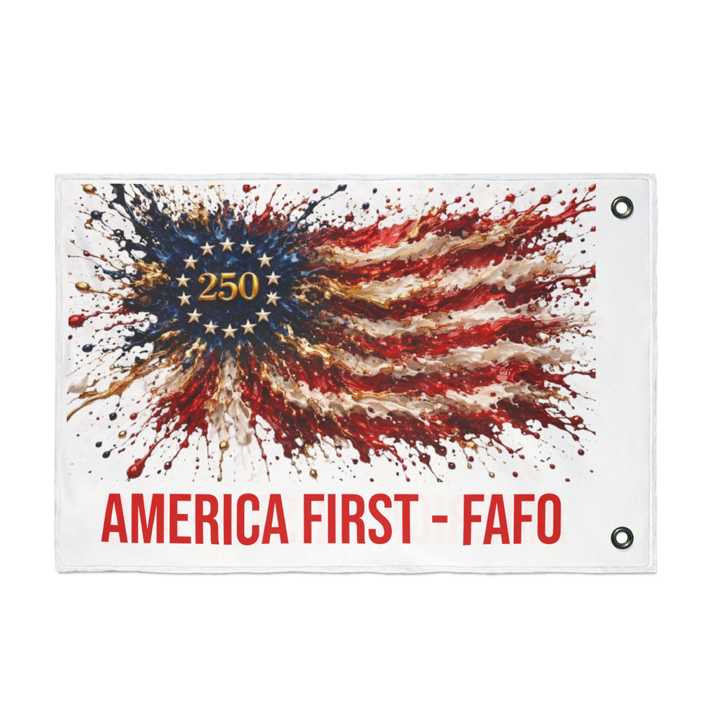 250th America First Flag - Double-Sided Patriotic
