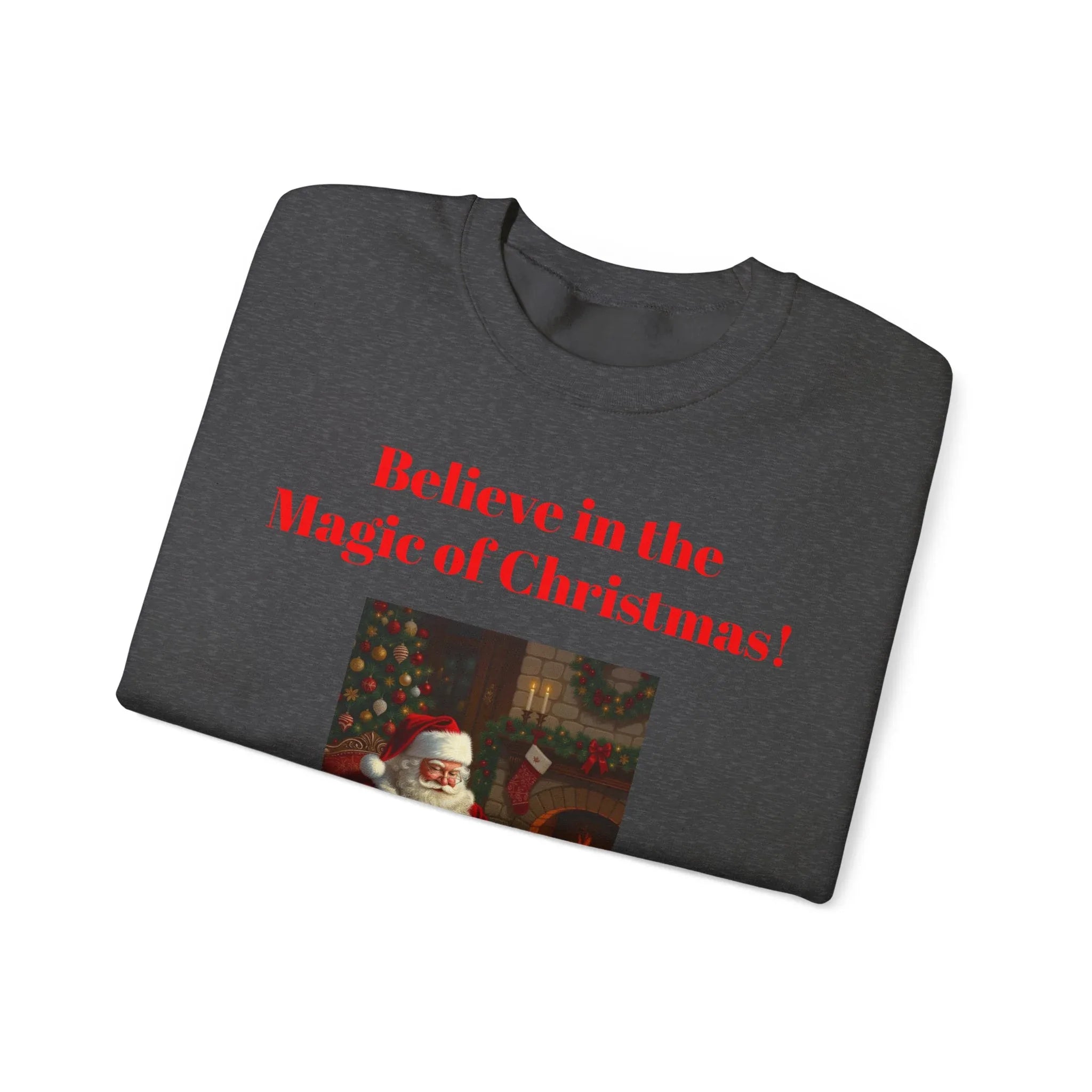 Christmas Magic Sweatshirt, Holiday Crewneck, Cozy Winter Apparel, Unisex Gift for Christmas, Believe in the Magic of Christmas! - 250 USA Celebration