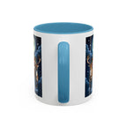 Santa Sleigh with Reindeer Coffee Mug | Christmas Moon Accent Mug - 250 USA Celebration