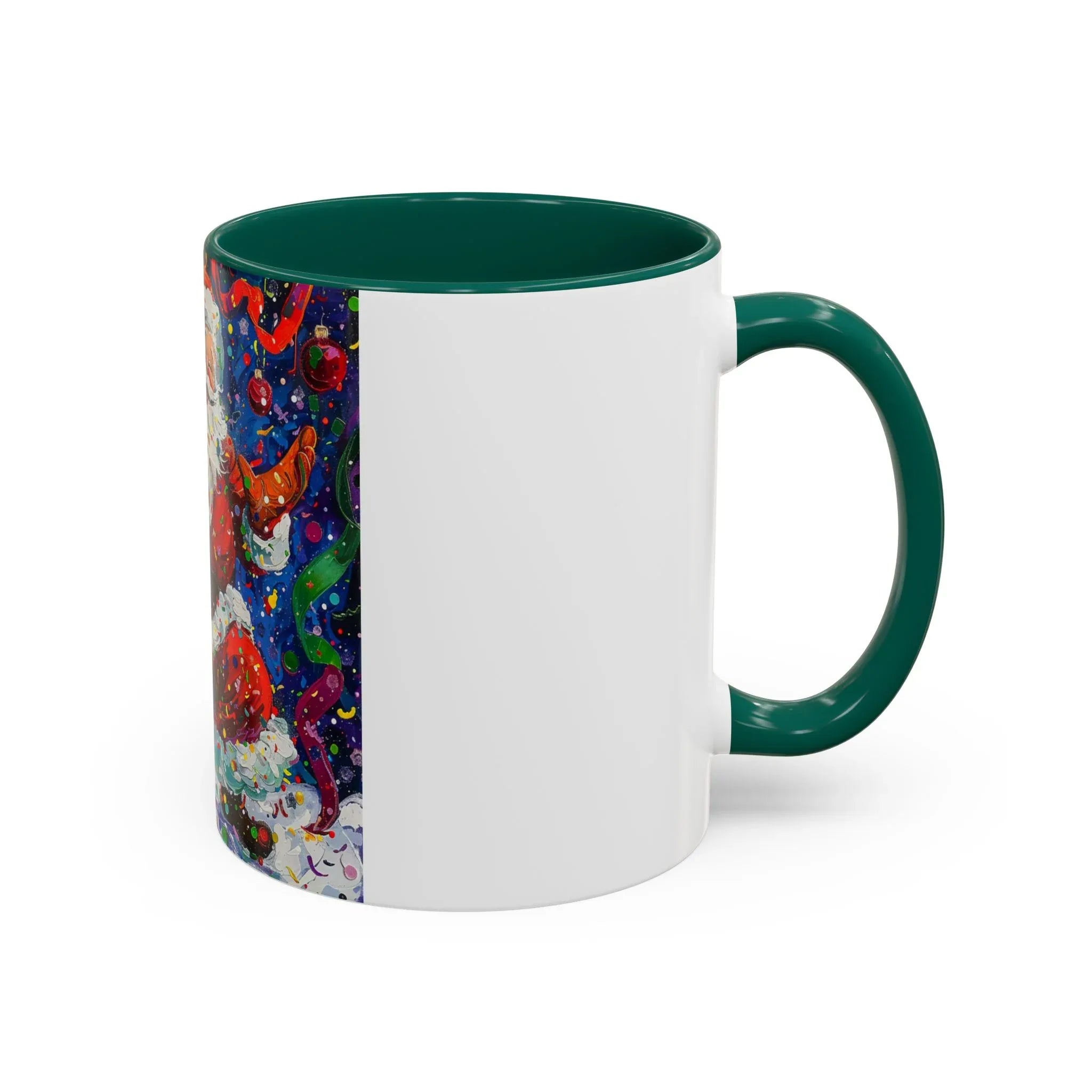 Colorful Mugs (11oz, 15oz) Santa Claus Coffee Cup, Santa Claus Coffee Mug - 250 USA Celebration