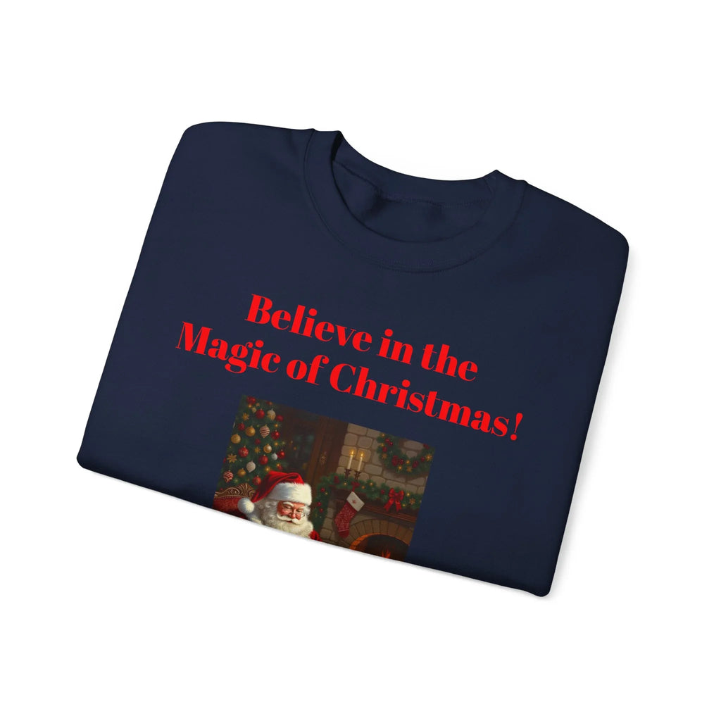 Christmas Magic Sweatshirt, Holiday Crewneck, Cozy Winter Apparel, Unisex Gift for Christmas, Believe in the Magic of Christmas! - 250 USA Celebration