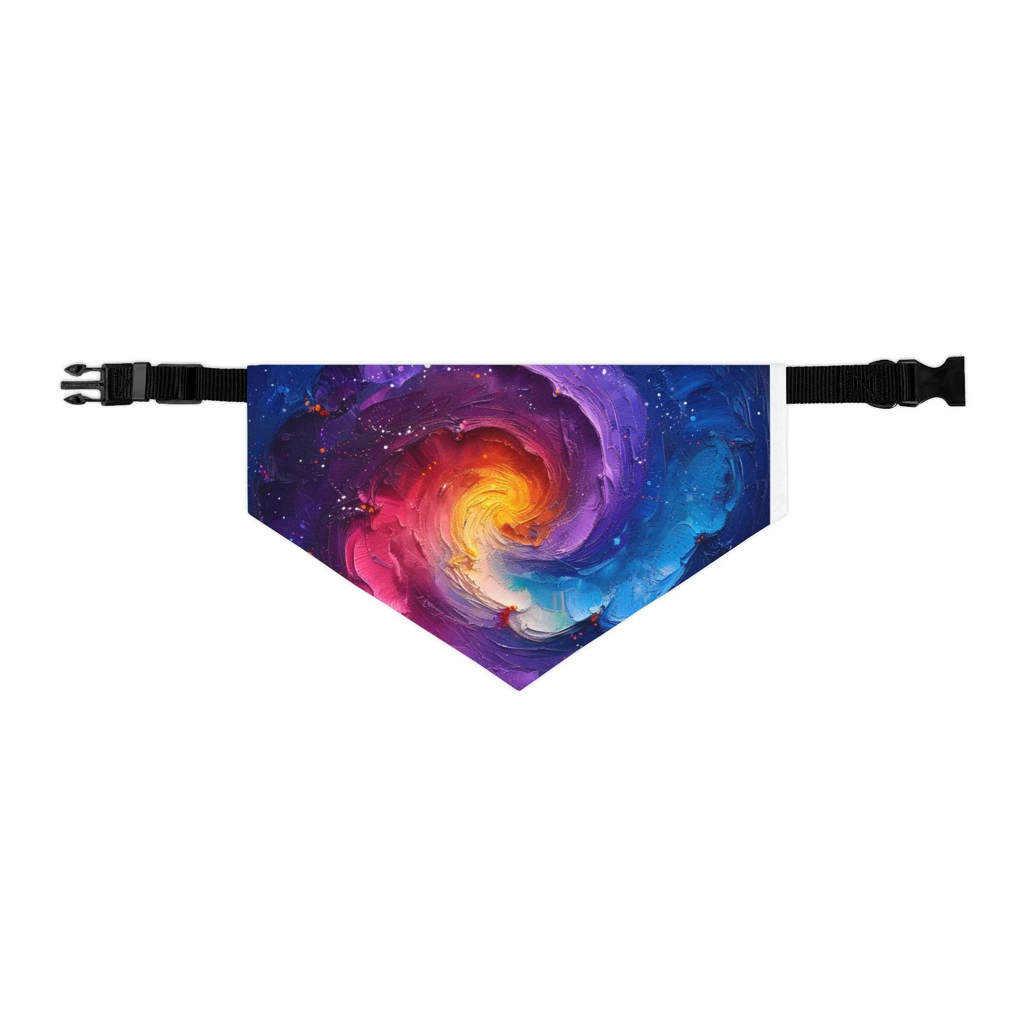 Galaxy Swirl Pet Bandana Collar | Nebula Space Print - 250 USA Celebration