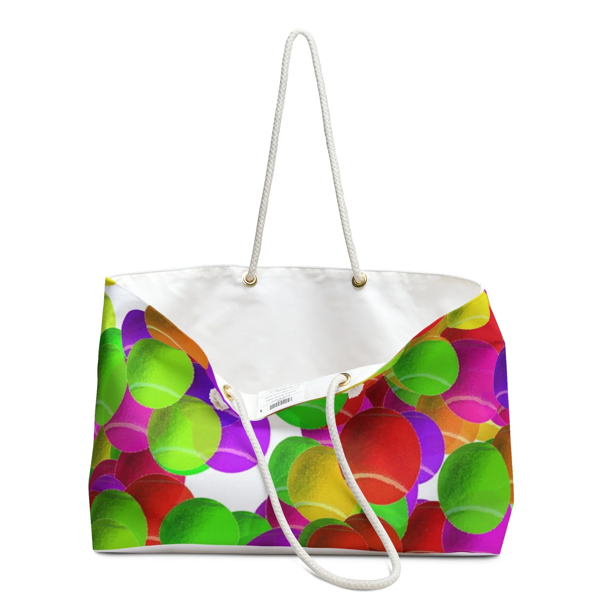 Tennis Anyone Love Weekender Bag | Colorful Tennis Ball Pattern, Tennis Anyone, Love, Tennis Bag, Love Tennis Anyone, Weekend Bag - 250 USA Celebration