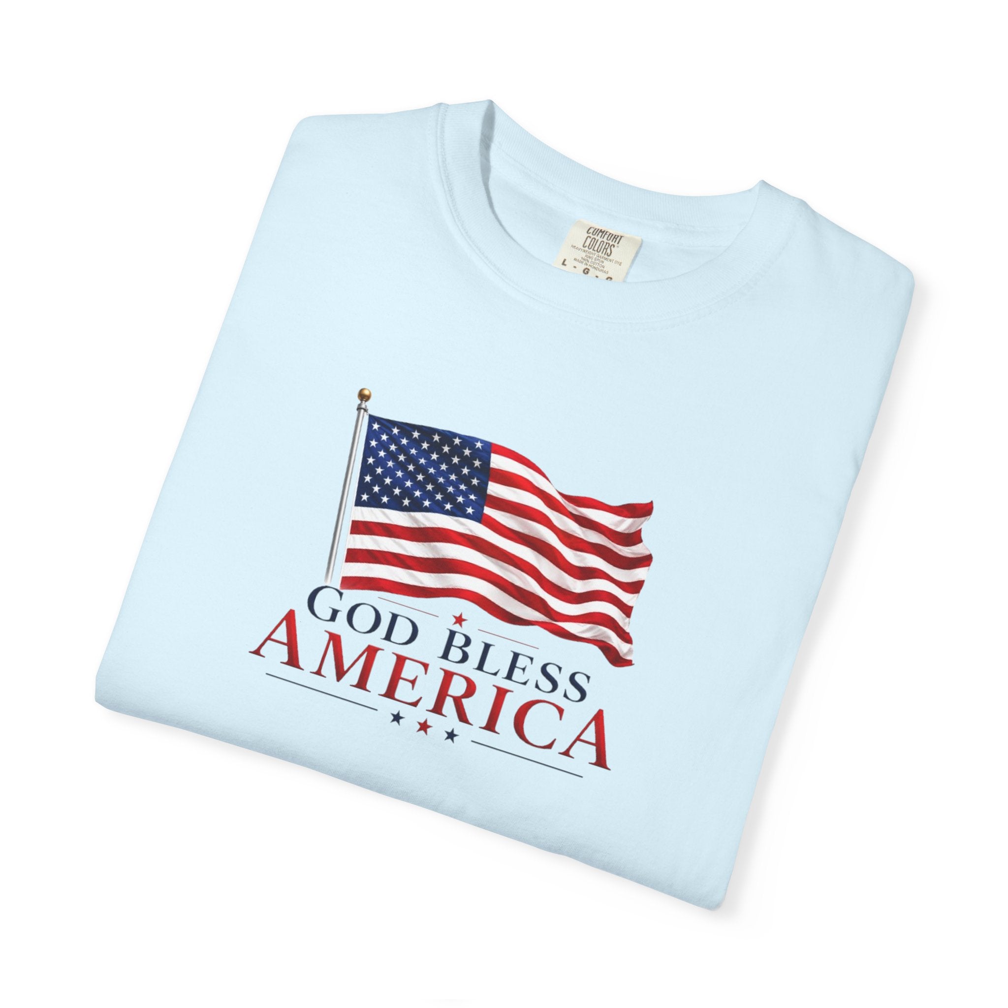 Official God Bless America Flag Patriotic T-Shirt
