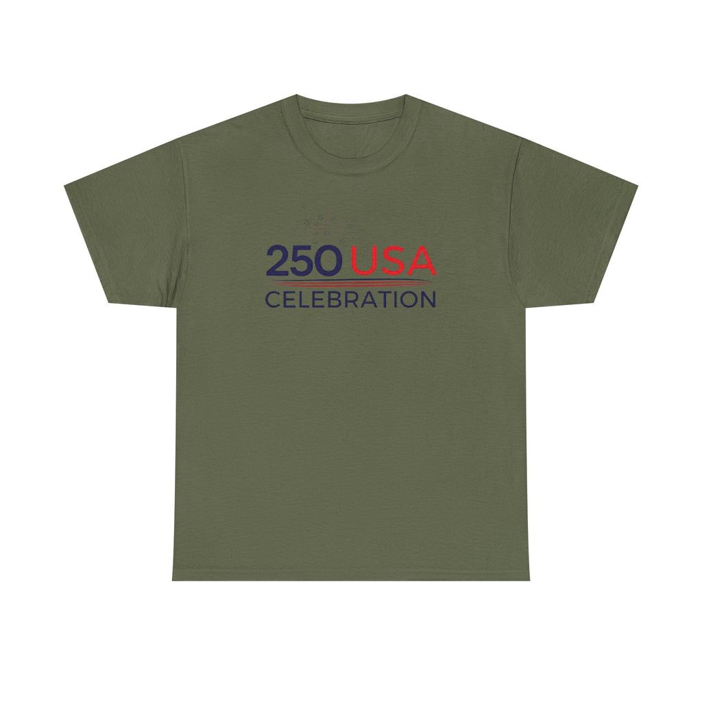 America 250 Tee Shirt | Official 250th Anniversary Edition - 250 USA Celebration Chest Logo Tee | Fourth of July Americana T-Shirt