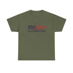 America 250 Tee Shirt | Official 250th Anniversary Edition - 250 USA Celebration Chest Logo Tee | Fourth of July Americana T-Shirt