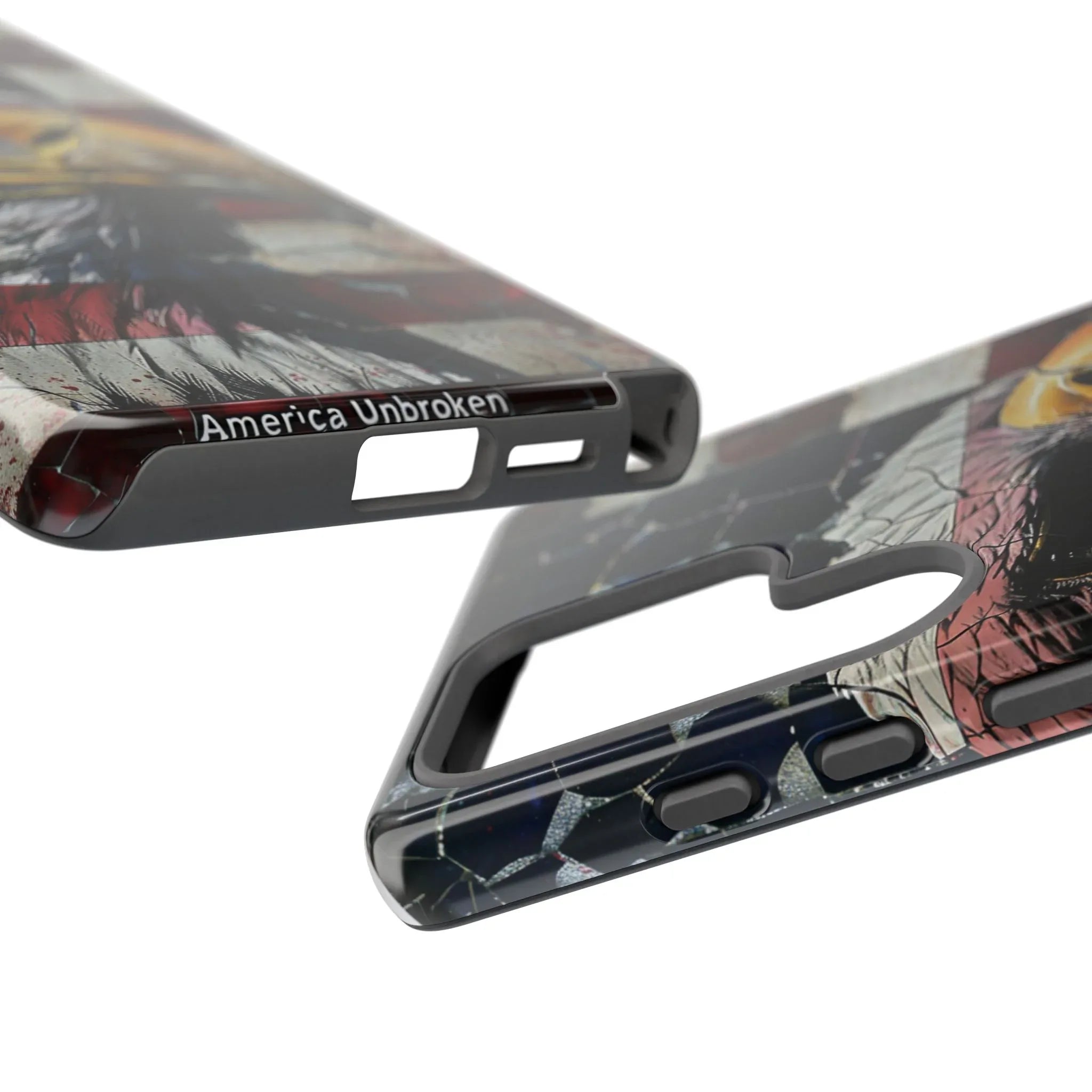 American Flag Bald Eagle phone case | Patriotic iPhone cover, cracked vintage flag design - 250 USA Celebration