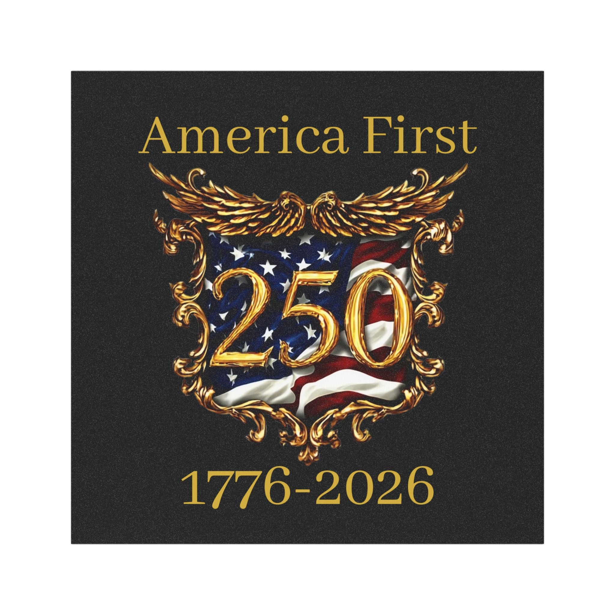 America First 250 1776-2026 Patriotic Car Magnet