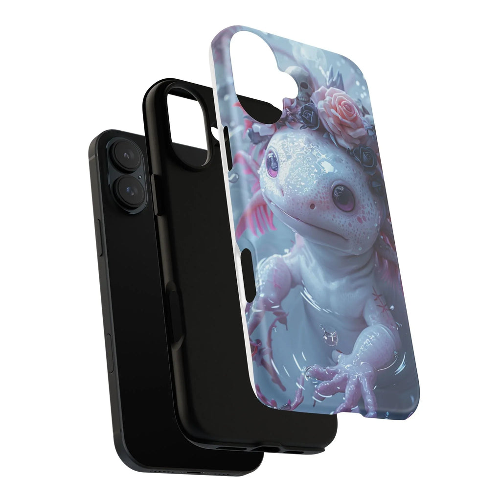 Goth Axolotls Tough Cases | Cute Creepy Axolotl Phone Case, Gloomycore Aesthetic - 250 USA Celebration