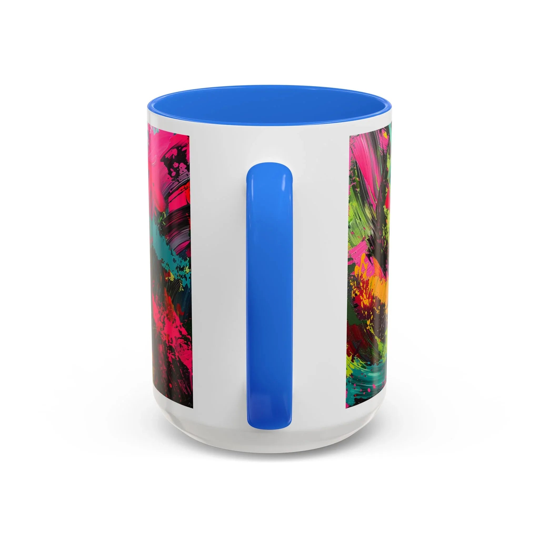 Abstract Colorful Brushstroke Mug | 11oz 15oz Ceramic - 250 USA Celebration