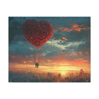 Romantic Canvas Wall Art, Love, Heart Balloon Art, Gift for Couples, Valentines Wall Decor, Valentine's Day Women's Merchandise, Valentines - 250 USA Celebration