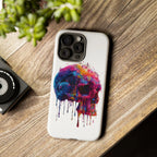 Colorful Drip Skull Phone Case | Hard Plastic Protective Case - 250 USA Celebration