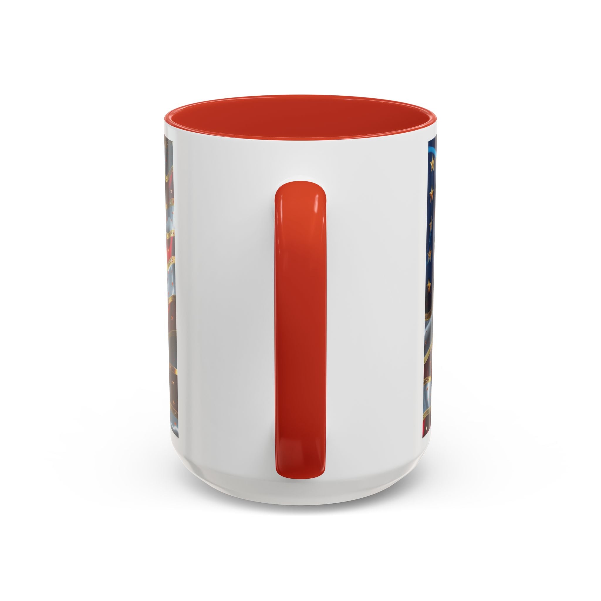 Patriotic American Flag Accent Coffee Mug (11/15oz)