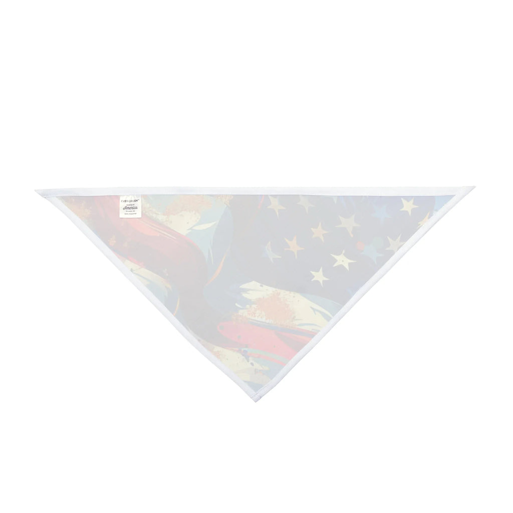 Patriotic Pet Bandana, USA Flag Dog Scarf, Fourth of July Accessory, Cute Pet Gear, Dog Costume for Celebrations - 250 USA Celebration