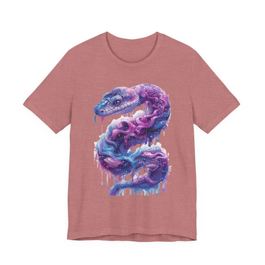 Psychedelic Rainbow Ouroboros Tee | Galaxy Fractal Mushroom Snake - 250 USA Celebration