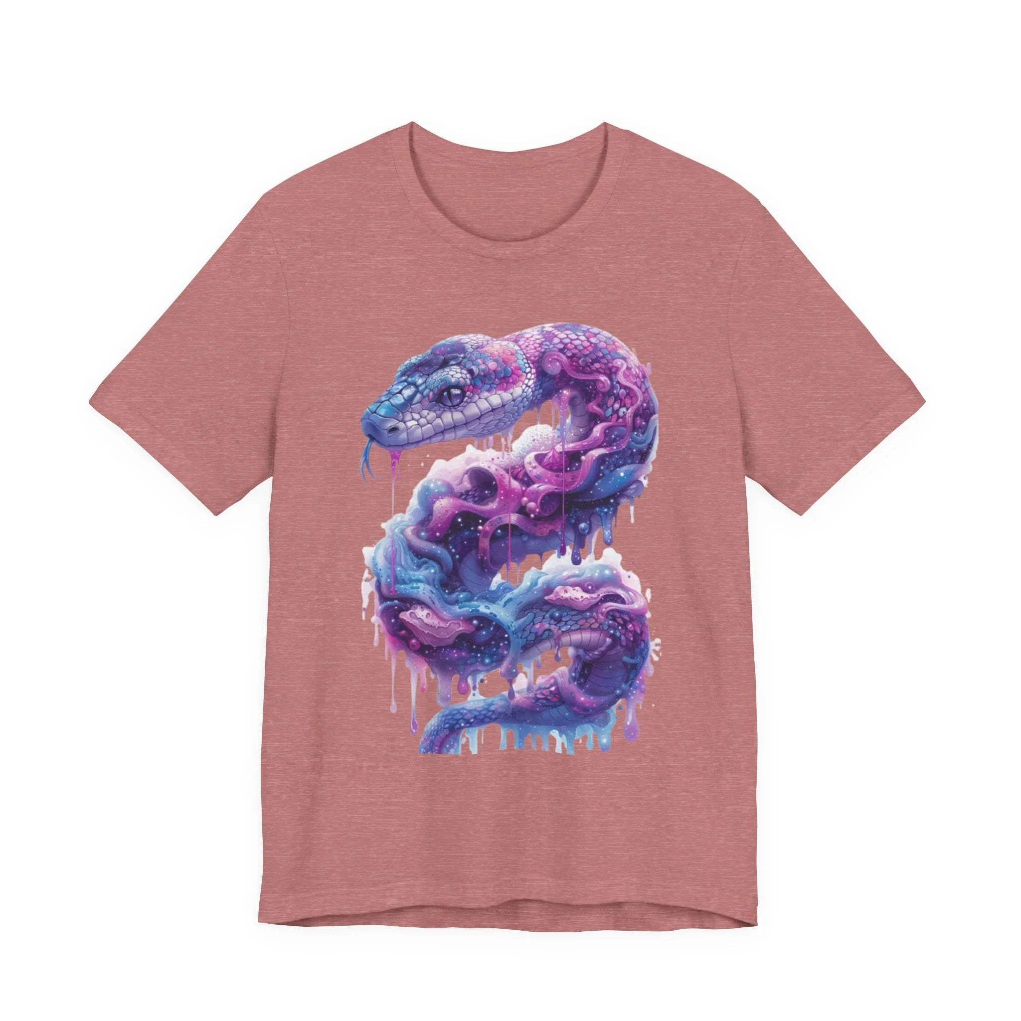 Psychedelic Rainbow Ouroboros Tee | Galaxy Fractal Mushroom Snake - 250 USA Celebration