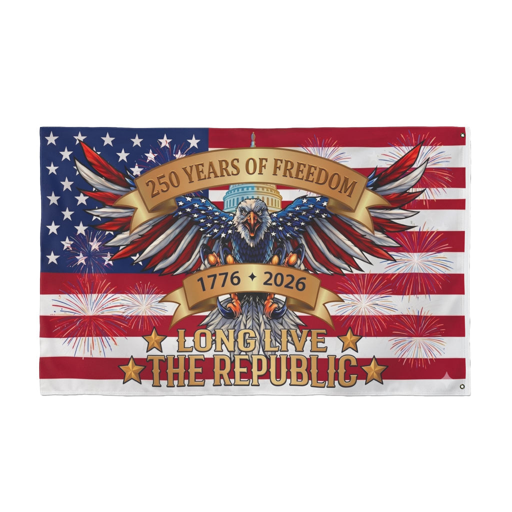 Official 250th Anniversary Double-Sided Flag 1776–2026
