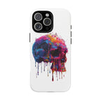 Colorful Drip Skull Phone Case | Hard Plastic Protective Case - 250 USA Celebration