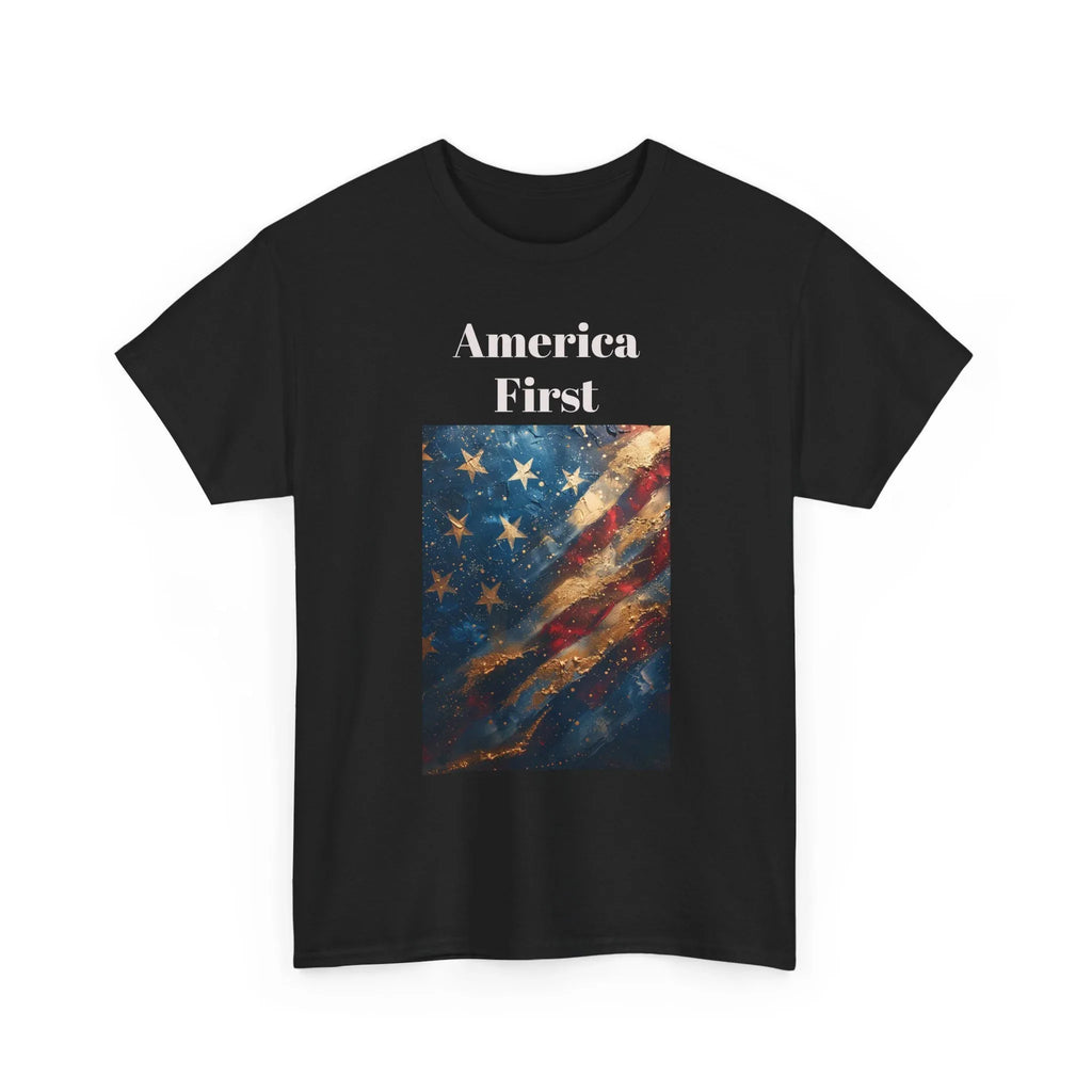 Vintage American Flag Tee, Patriotic Apparel, Independence Day Shirt, Unisex Cotton T-Shirt, Memorial Day Gift, America First Design - 250 USA Celebration