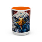 Patriotic Eagle Coffee Mug - Bold American Bald Eagle Art (11/15oz)