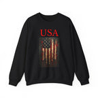 Patriotic Eagle Sweatshirt, USA Flag Crewneck, Unisex Casual Wear, Independence Day Outfit, All-American Style, Gifts for Veterans - 250 USA Celebration