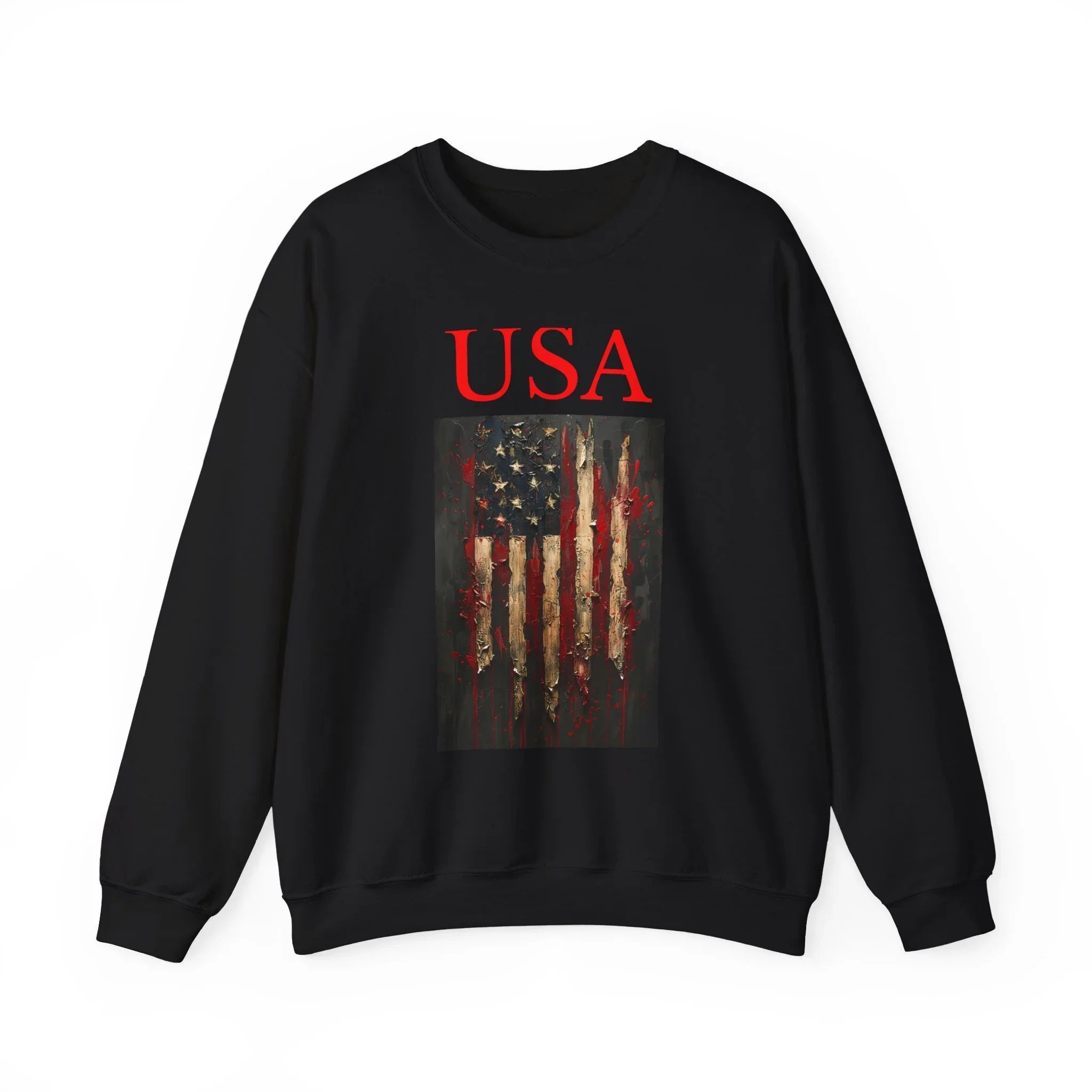 Patriotic Eagle Sweatshirt, USA Flag Crewneck, Unisex Casual Wear, Independence Day Outfit, All-American Style, Gifts for Veterans - 250 USA Celebration
