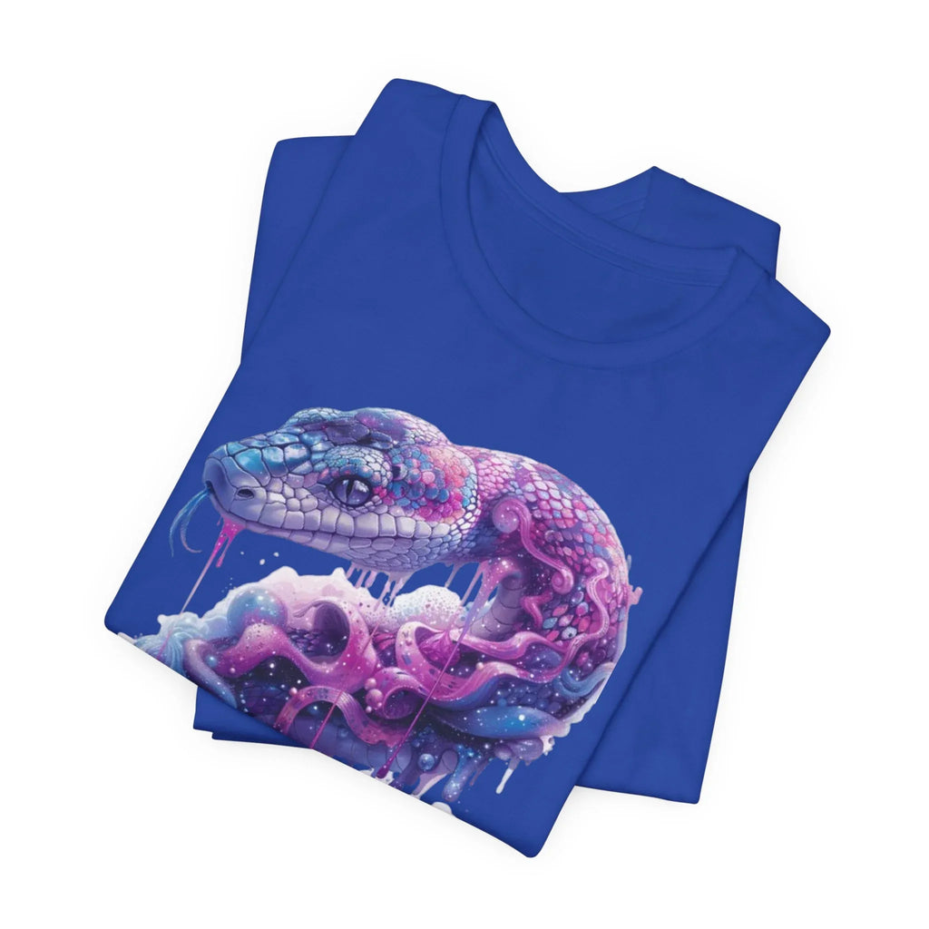 Psychedelic Rainbow Ouroboros Tee | Galaxy Fractal Mushroom Snake - 250 USA Celebration