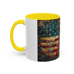 Liberty Statue American Flag Coffee Mug — Patriotic Vintage Accent Mug (11/15oz)