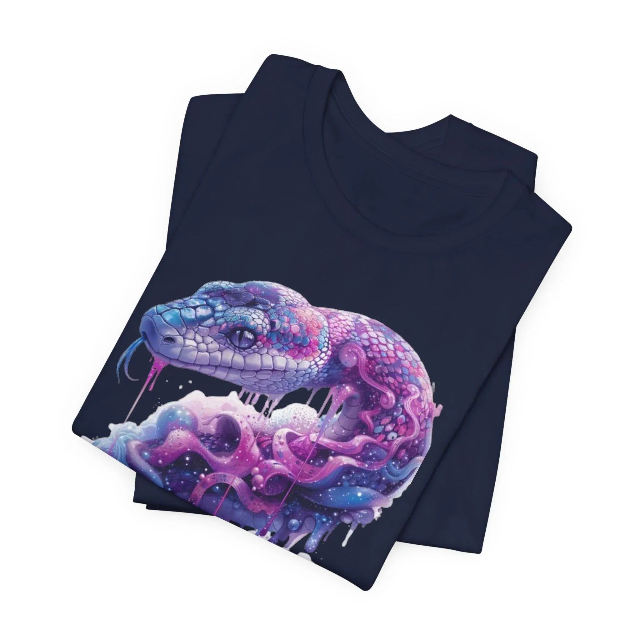 Psychedelic Rainbow Ouroboros Tee | Galaxy Fractal Mushroom Snake - 250 USA Celebration