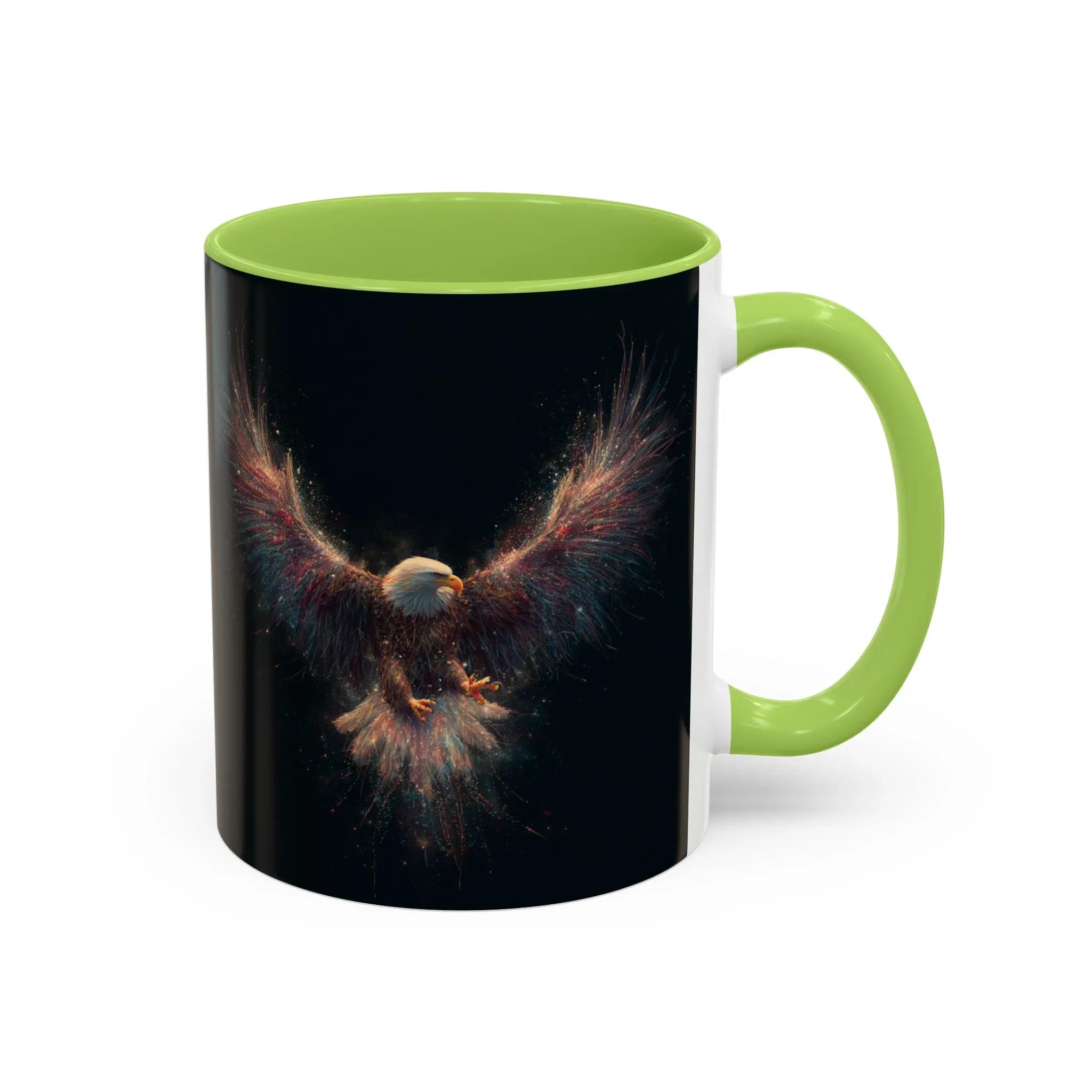Fiery Flying Eagle Mug | Accent Coffee Mug 11oz 15oz - 250 USA Celebration