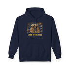 Patriotic Eagle Hoodie — American Flag Bald Eagle with "1776 - 2026" Back Print