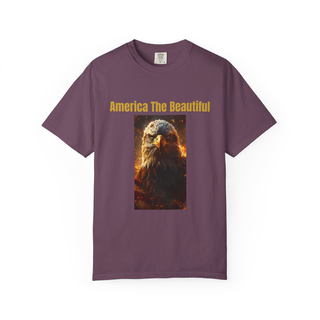 America The Beautiful Eagle T-Shirt — Patriotic Bald Eagle Tee
