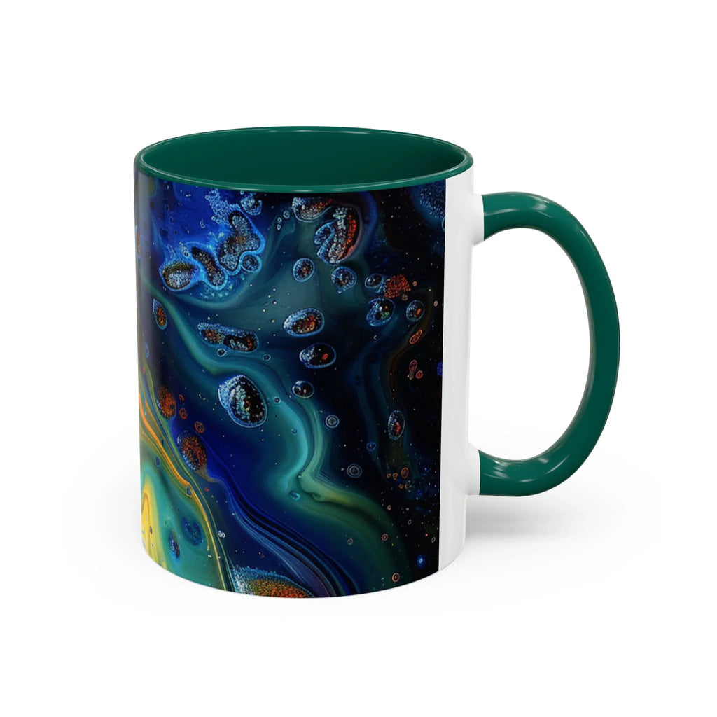 Colorful Mugs (11oz, 15oz) Intense abstract oil splat- coffee cup - 250 USA Celebration