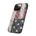 Abstract Drip American Flag Phone Case | Tough Case - 250 USA Celebration