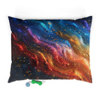 Galaxy Nebula Pet Bed | Colorful Space Swirl Dog Cat Cushion - 250 USA Celebration