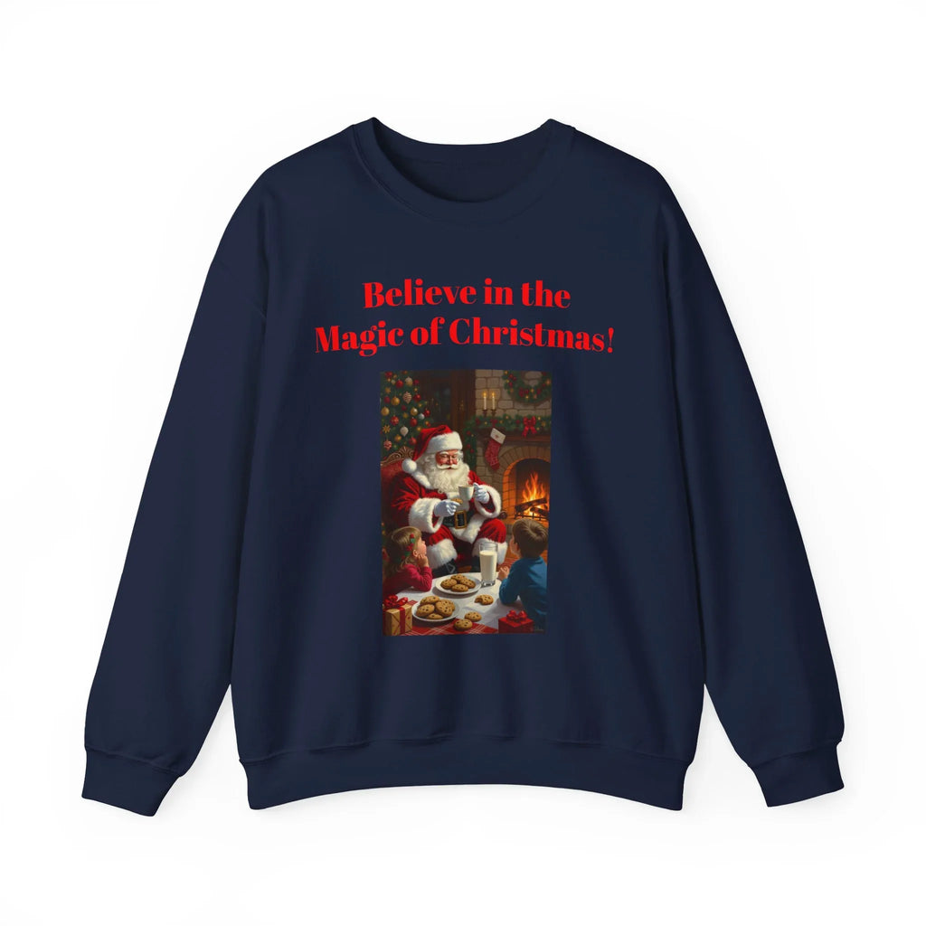 Christmas Magic Sweatshirt, Holiday Crewneck, Cozy Winter Apparel, Unisex Gift for Christmas, Believe in the Magic of Christmas! - 250 USA Celebration