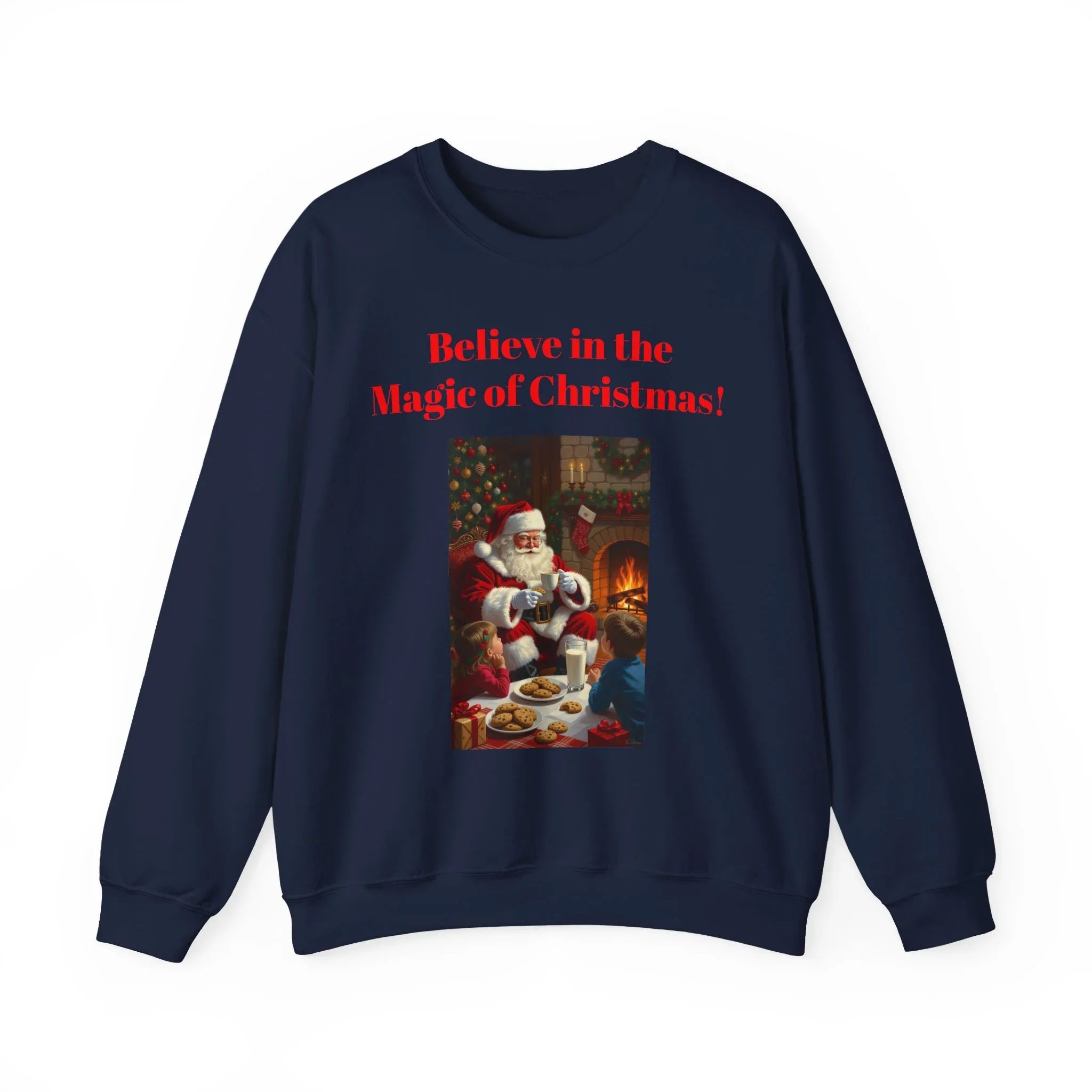 Christmas Magic Sweatshirt, Holiday Crewneck, Cozy Winter Apparel, Unisex Gift for Christmas, Believe in the Magic of Christmas! - 250 USA Celebration