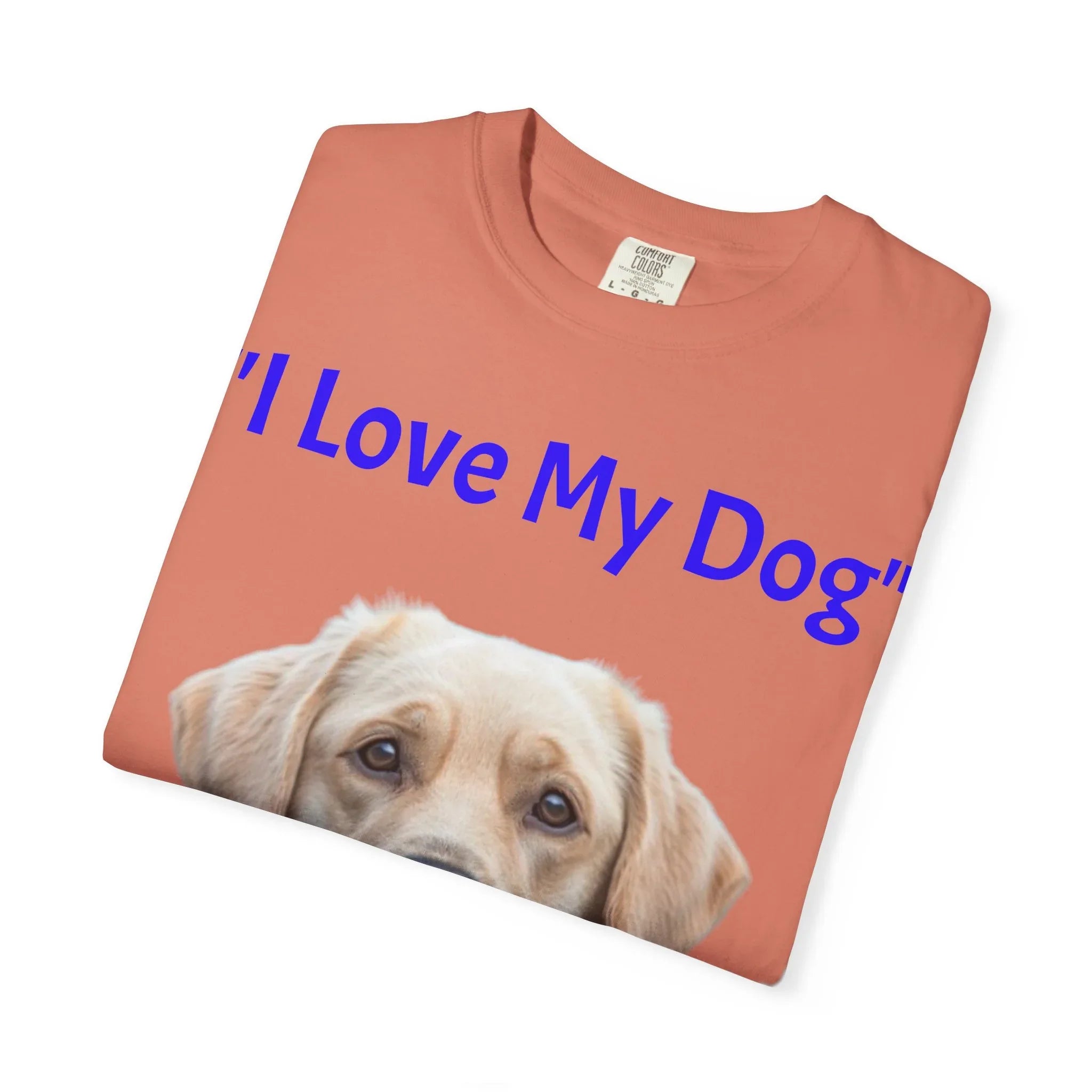 I Love My Dog Labrador Portrait T-shirt | Dog Lover Tee - 250 USA Celebration
