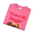 Cute French Bulldog Puppy Holding Red Heart T-shirt | Dog Lover Cartoon - 250 USA Celebration