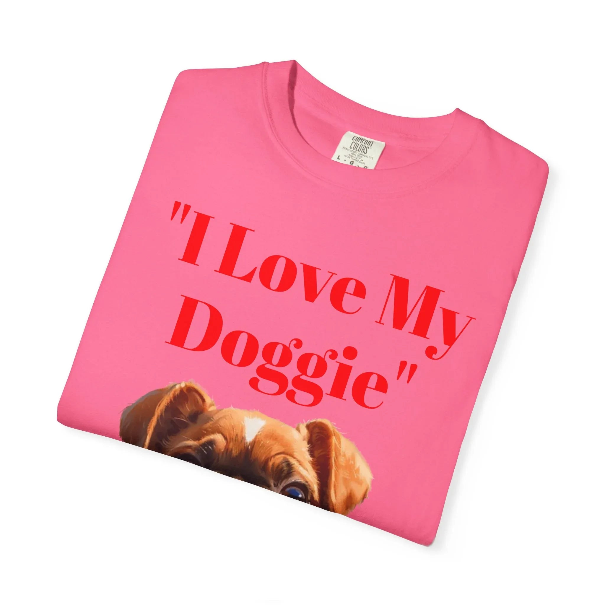 Cute French Bulldog Puppy Holding Red Heart T-shirt | Dog Lover Cartoon - 250 USA Celebration