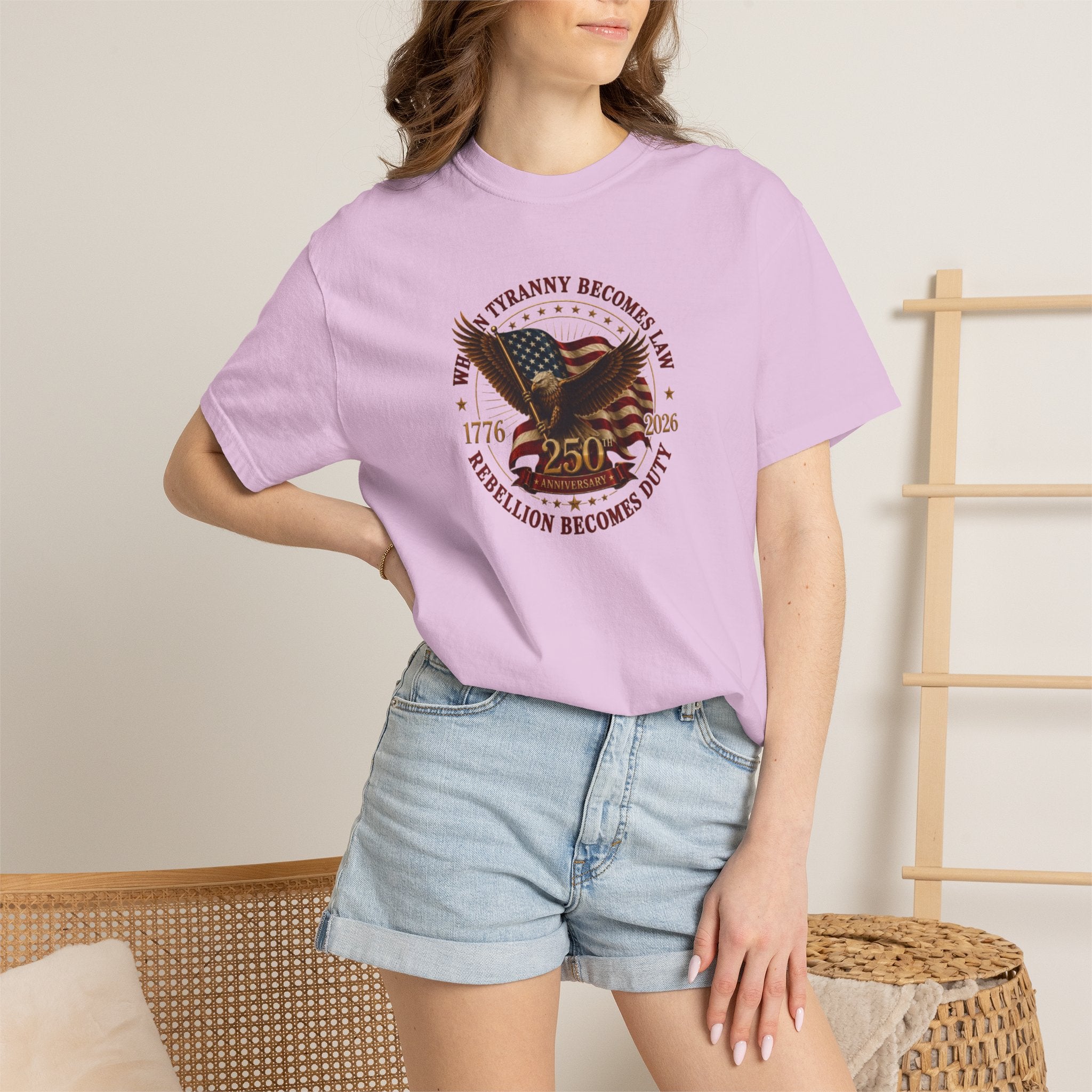 Official 250th USA Tyranny Becomes Law Patriotic Tee