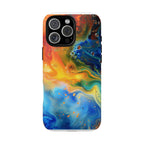Abstract Colorful Swirl Phone Case | Tough Protective iPhone Cover - 250 USA Celebration