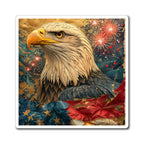 Bald Eagle American Flag Magnets | Patriotic Refrigerator Magnet - 250 USA Celebration
