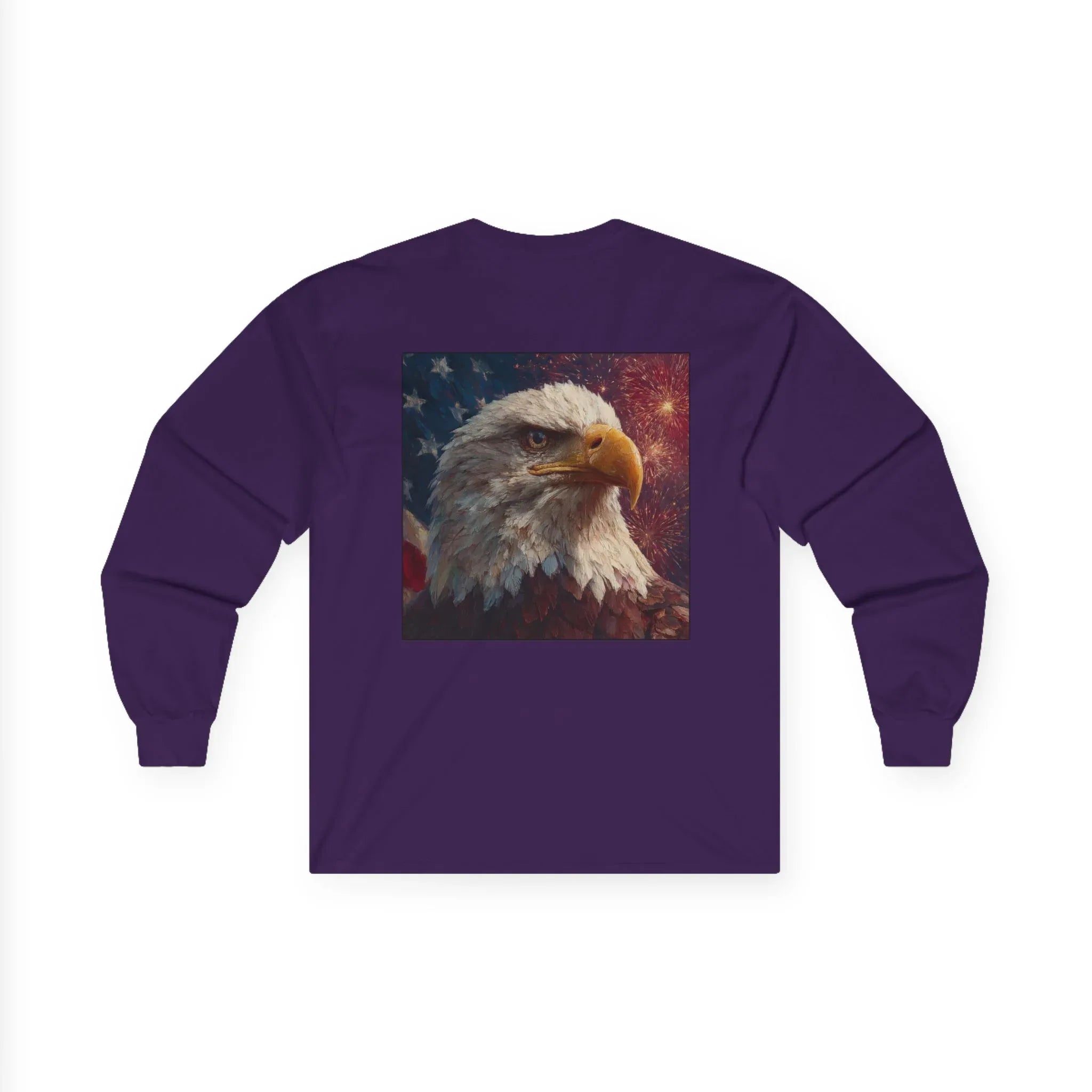 Patriotic American Long Sleeve T-Shirts, USA Graphic Tees, Flag T-Shirts, Independence Apparel, Funny Patriotic Shirts, Custom American Tees - 250 USA Celebration