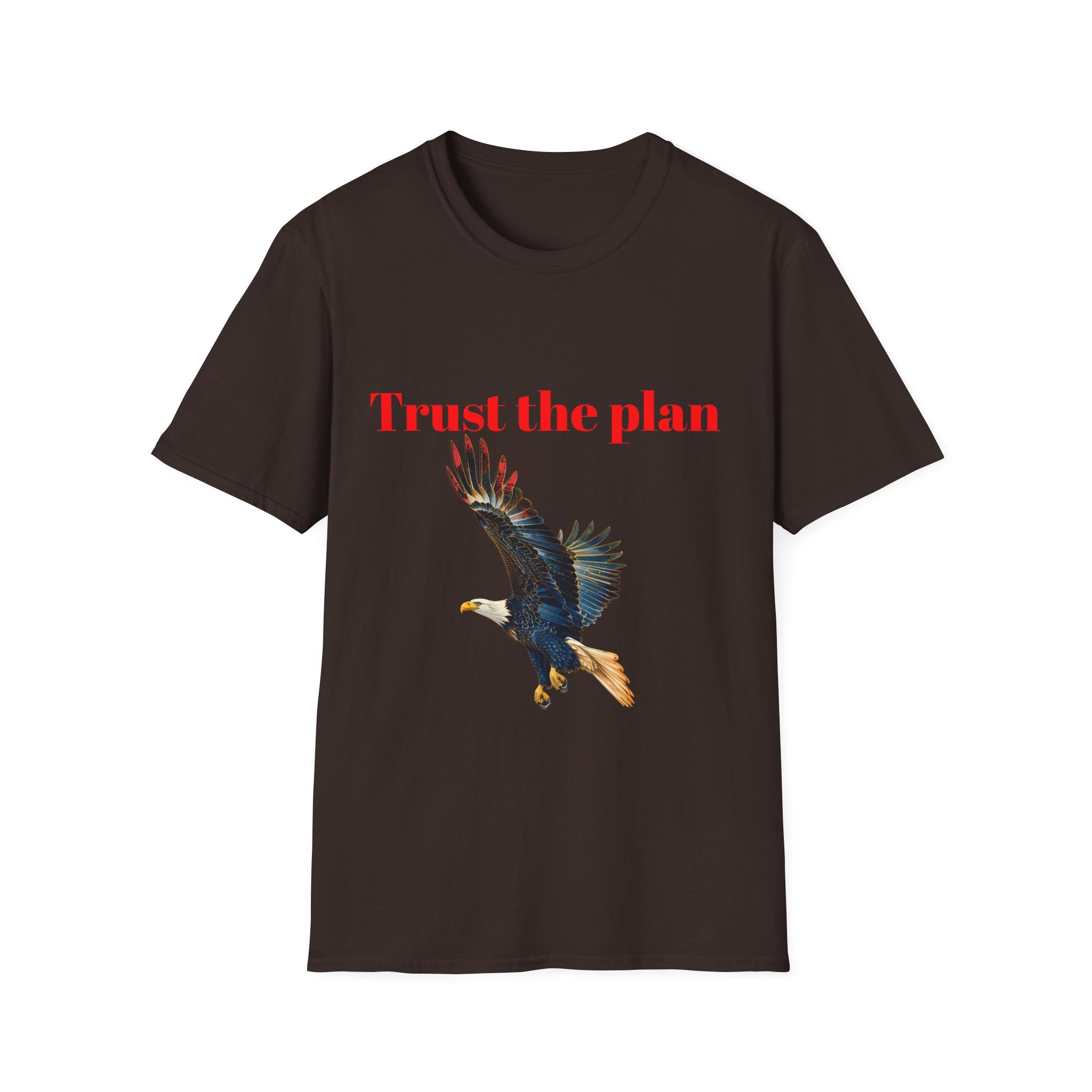 Trust the Plan eagle T-Shirt | Flying Bald Eagle graphic tee