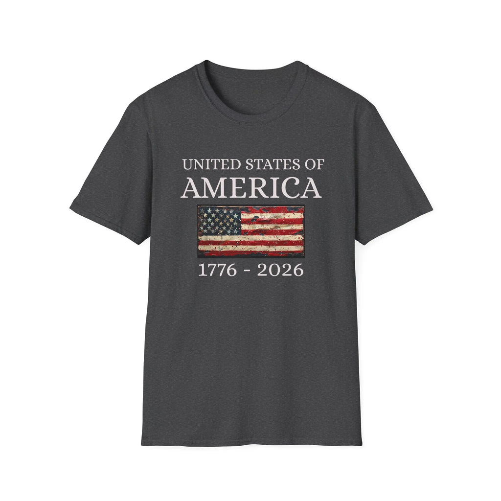 United States of America Patriotic America First T-Shirt | USA Flag - 250 USA Celebration