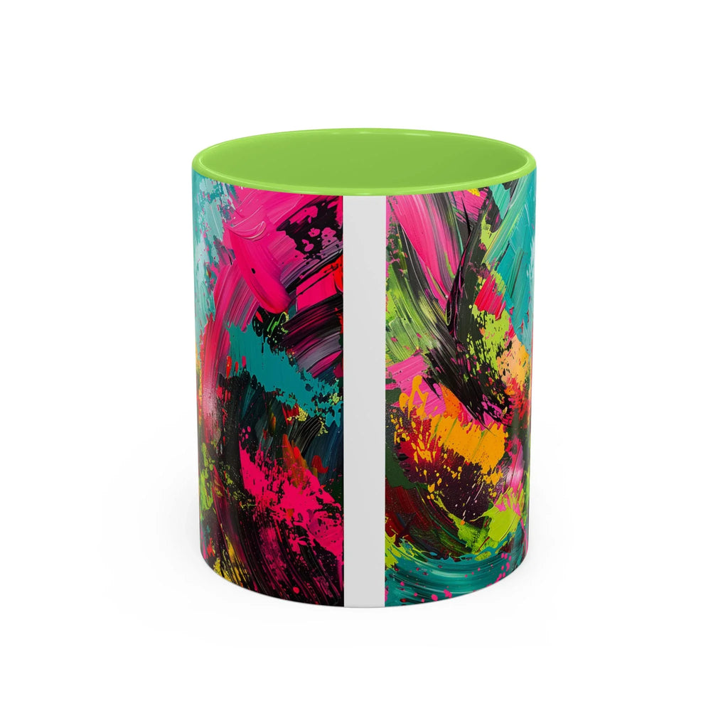 Abstract Colorful Brushstroke Mug | 11oz 15oz Ceramic - 250 USA Celebration