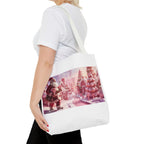 Santa Claus Holiday Tote Bag, AOP Printing, Christmas Gift Bag, Festive Shopping Tote, Fun Winter Accessories, Unique Holiday Item - 250 USA Celebration