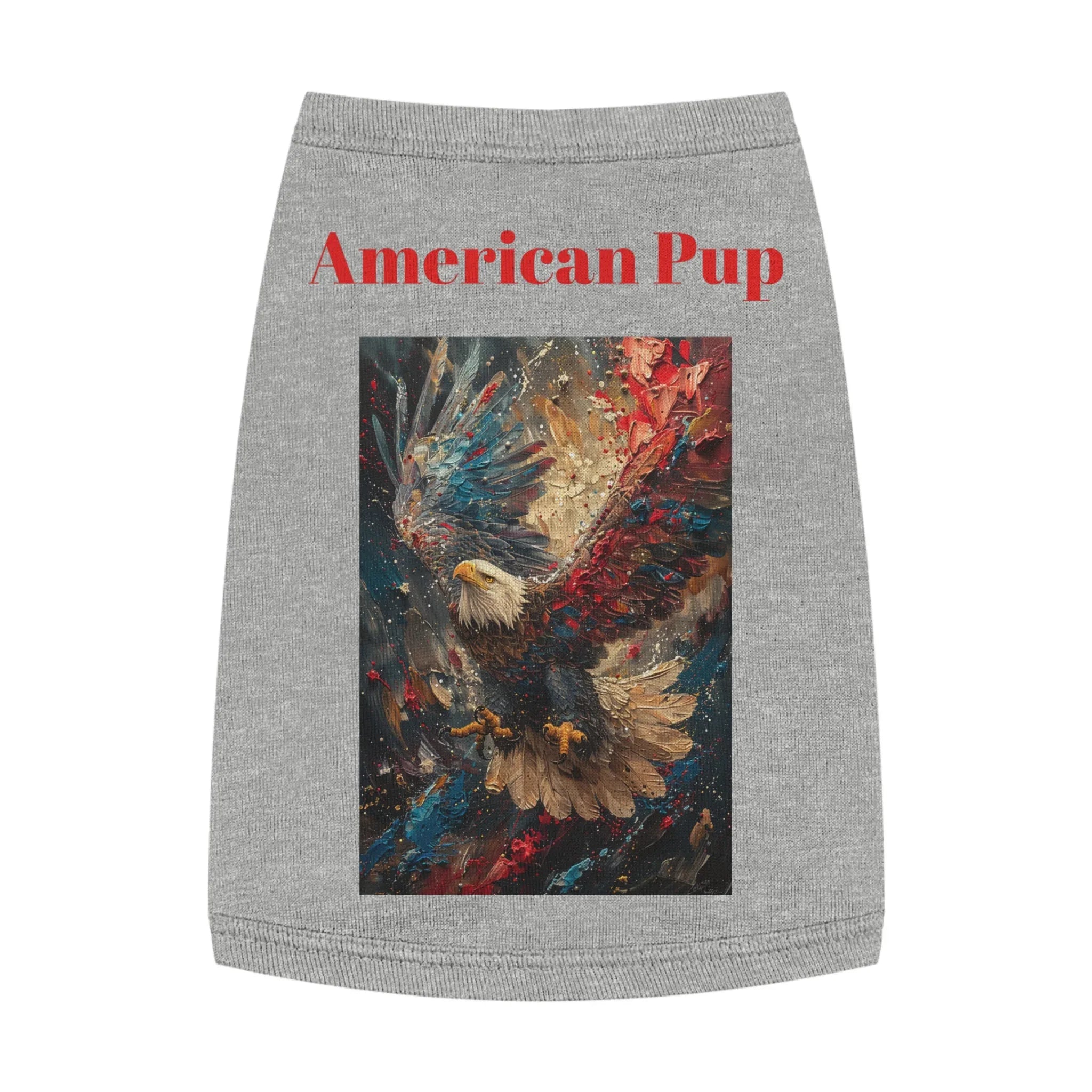 Patriotic Pup Pet Tank Top | American Eagle Art, Red White Blue - 250 USA Celebration